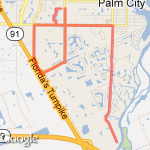 11 mile palm city south route map