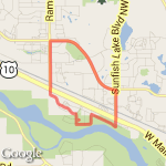 4 mile route map