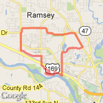 10 mile route map