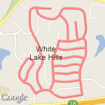 6.13 miles white lake hills route map