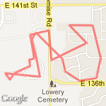 30-40 minute run route map