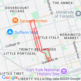 5km around trinity bellwoods - 5.00 Km route in Toronto