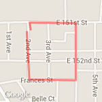 4th & Francis route map