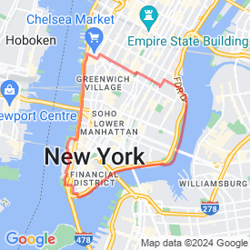 Lower Manhattan Loop - 14.48 Km route in New York