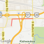 3 mi track route map