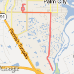 8 mile Palm City route route map