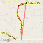 Coral Gables Road route map