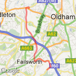 FAILSWORTH TO CHADDERTON RUN route map