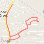 Christmas lights route map