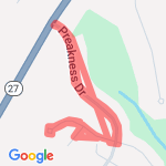 Preakness Sidewalk route map