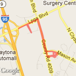 DBPD Route 1 route map