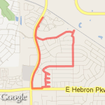 neighborhood route map