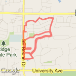 Greenbelt Doubleback route map