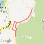 Past the cemetery  route map