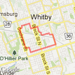 Mary St. to Cochrane route map