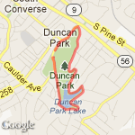 Duncan Park route map