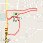 Stacy's 2 Mile Loop route map