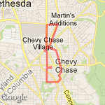 Four Mile N then S route map