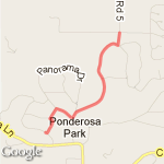 Gambel Oaks 2.6 out/back route map