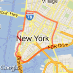 Hannah's  Houston Loop route map