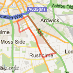 9th January 2012 route map