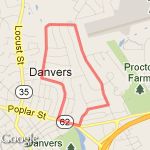 Belgian, Cabot, Burley route map