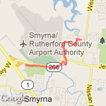 Smyrna,Tn route map