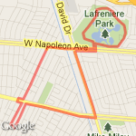 park and back route map