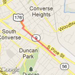 Rail Trail route map