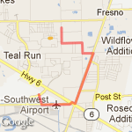 Arcola Black History Parade/Foute 1 route map