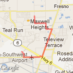 Arcola Parade Route #1 route map