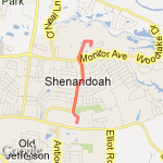 Home-Antioch route map