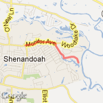 Antioch-Bull Run route map