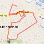 Monitor-Shen Back roads route map