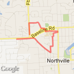 Northville Hill/Randolph 2mi route map