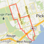 21 Km Route route map