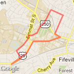 jpa circle  route map