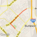 FS Route BRICK to Vicksburg route map