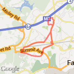 4m 01 Southwood route map