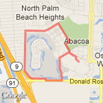 5k FAU Jupiter route map