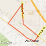 my 6 mile run route map