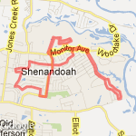 Shen-East-West route map