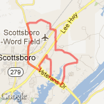 13mileHighSchoolLoop route map