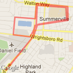 Great run a little over 7 Miles! route map