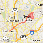 12 mile peachtree route map