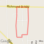 Neighborhood route map