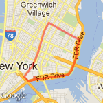 Knick to 10th Loop route map