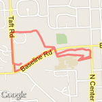 Middle School Hill Run route map