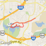 3.5 Miles to the Lake route map