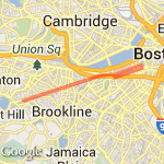 Downtown and back route map